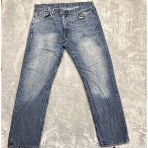 Levi's Men's 569 Loose Straight 38x34 Medium Wash Blue 100% Cotton